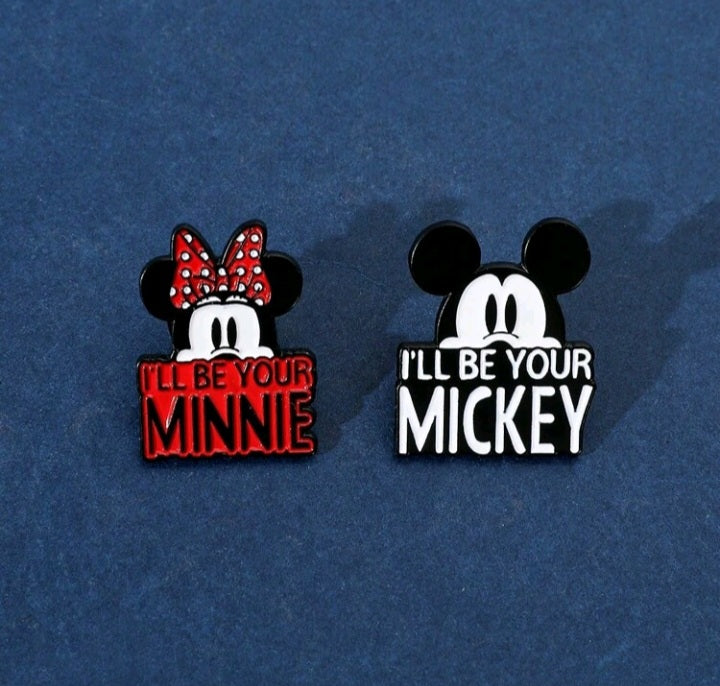 Broche de Mickey y Minnie Mouse LB010