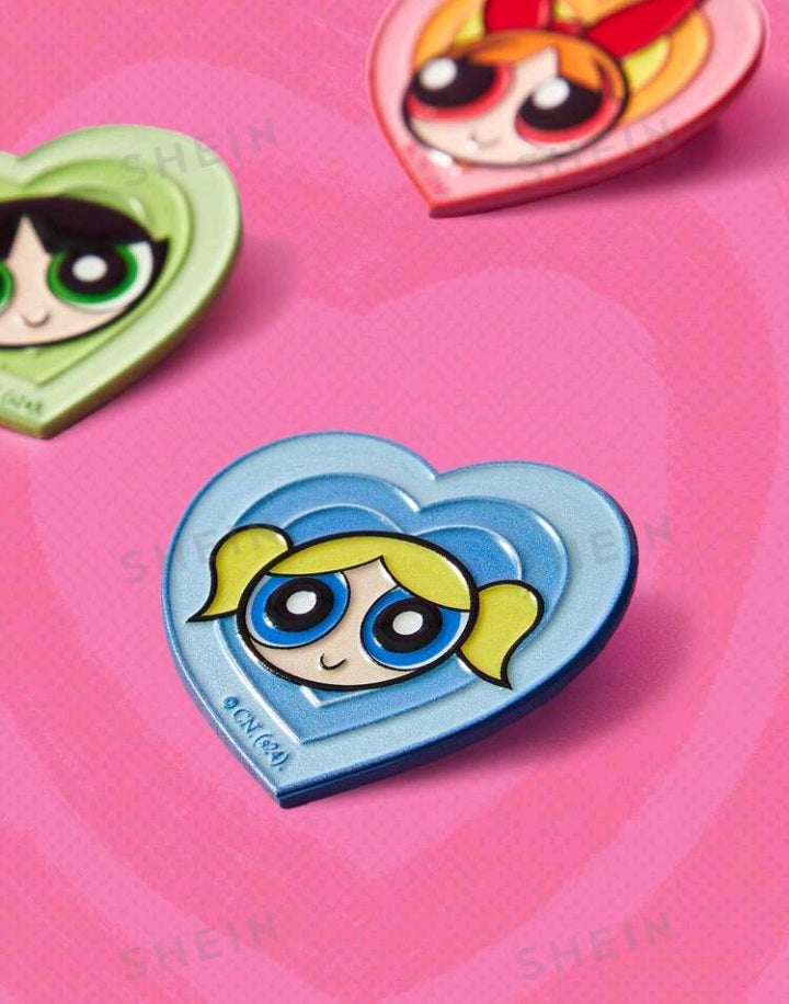 Broche con Forma de Corazón de Las Chicas Superpoderosas LD03