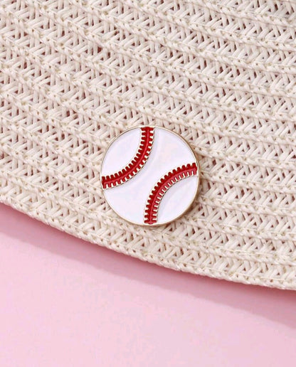 Broche con Diseño de Pelota de Béisbol LE01