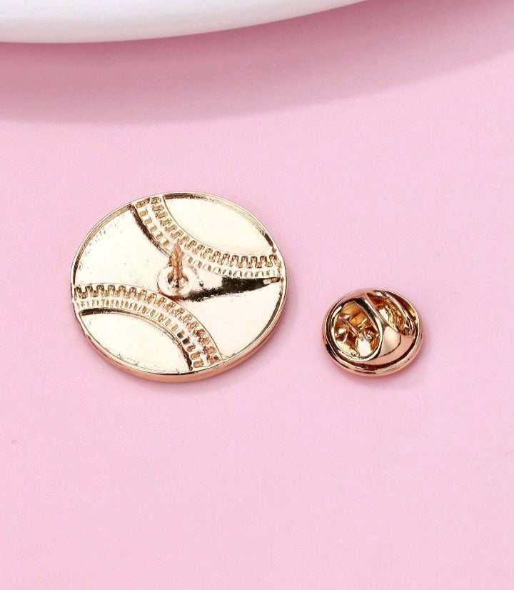 Broche con Diseño de Pelota de Béisbol LE01