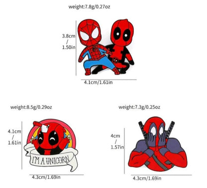 Broche de Deadpool y Spider-Man LE04