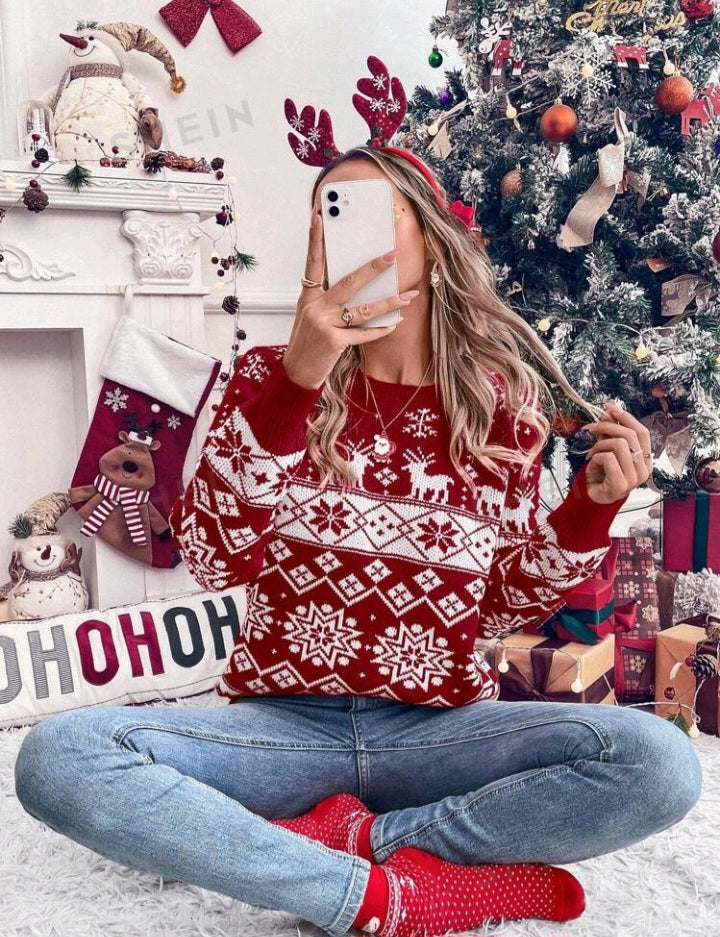 Jersey con Estampado Navideño LK05