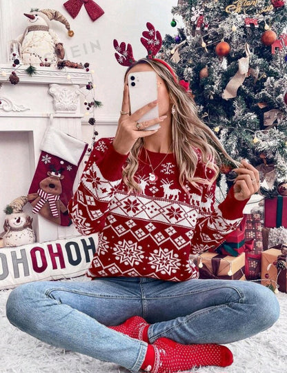 Jersey con Estampado Navideño LK05