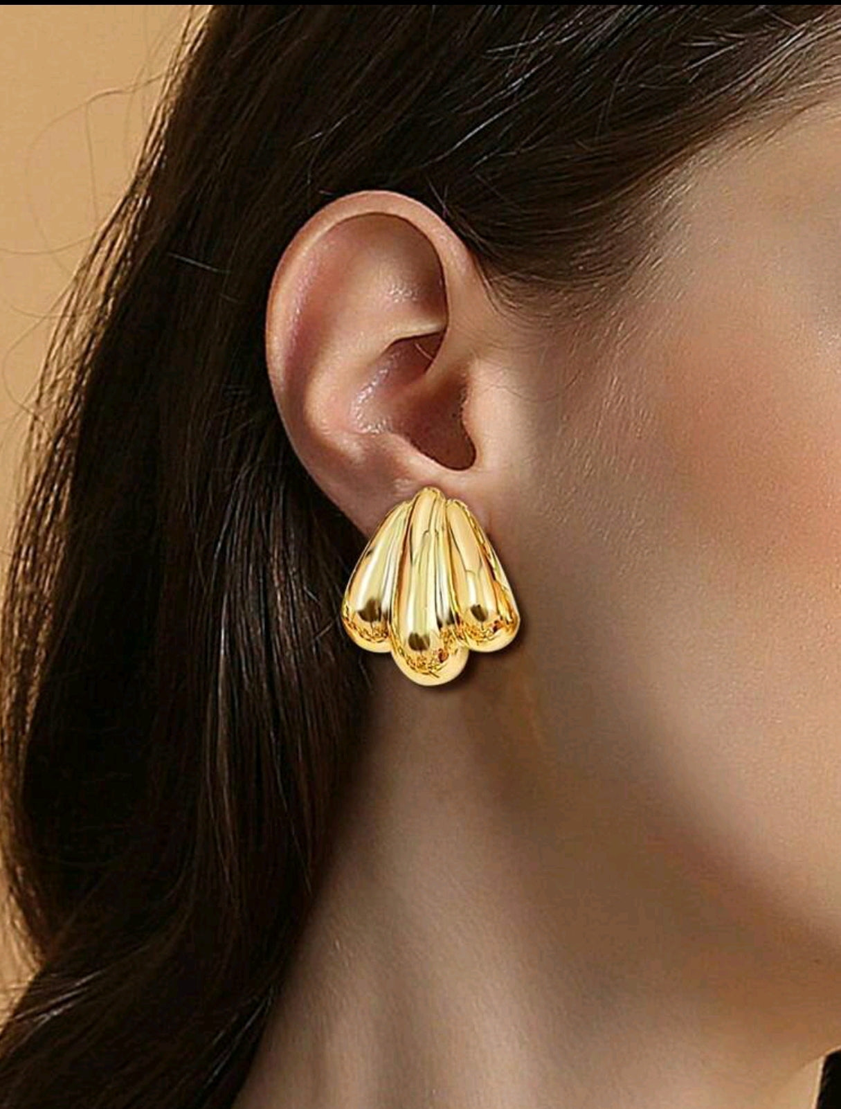 Pendientes de botón con diseño de moda MD01