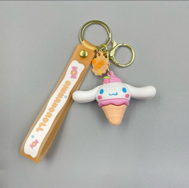 Llavero de Cinnamoroll con Diseño de Helado E25MT08