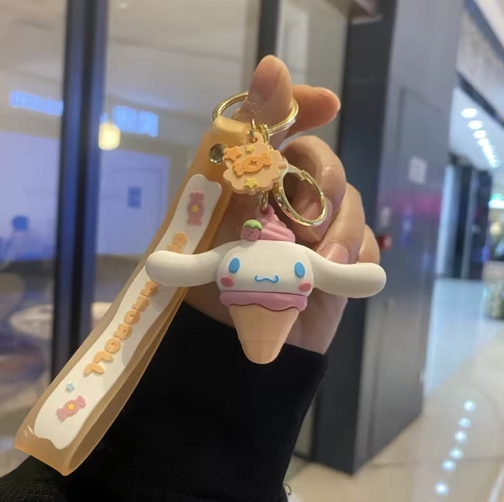 Llavero de Cinnamoroll con Diseño de Helado E25MT08