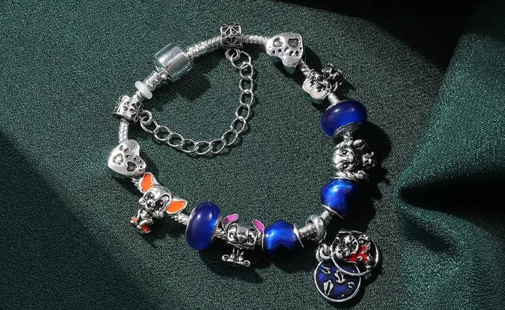 Pulsera con Charms de Stitch F25MV01