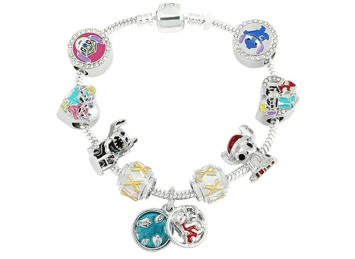 Pulsera Ohana con Charms de Lilo y Stitch F25MV02