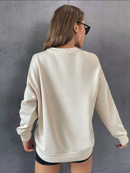 Alma Callejera Sudadera con Gráfico de Letras  F25ÑA07