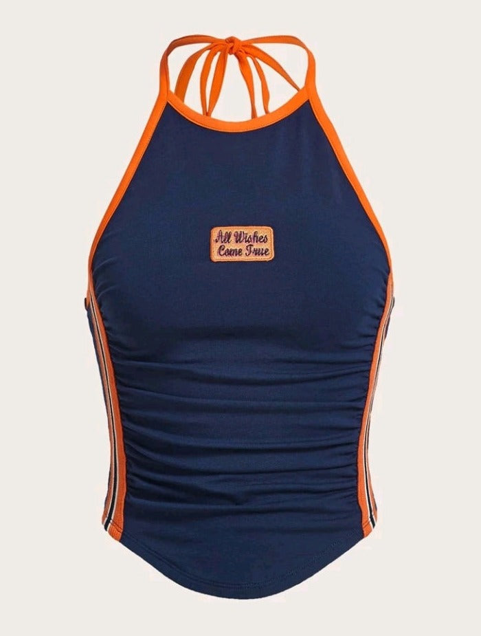Top Halter Bordado BE05