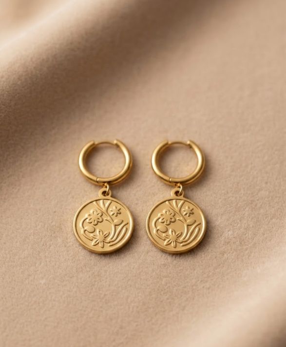 ARETES BURBUJA FLORAL  MY26AM03
