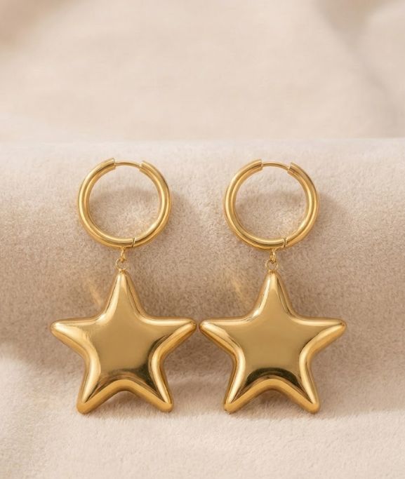 ARETES ESTRELLA DORADA MY26AK06