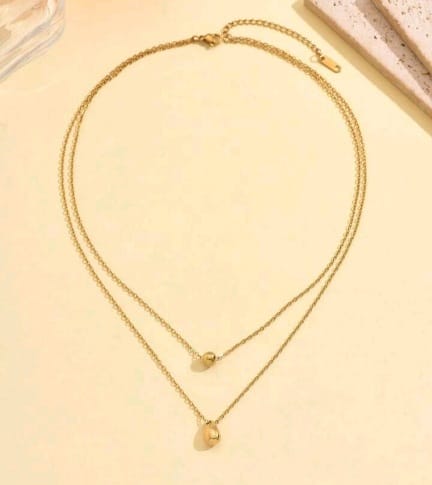 Gota divina collar de doble capa AC F25NG08