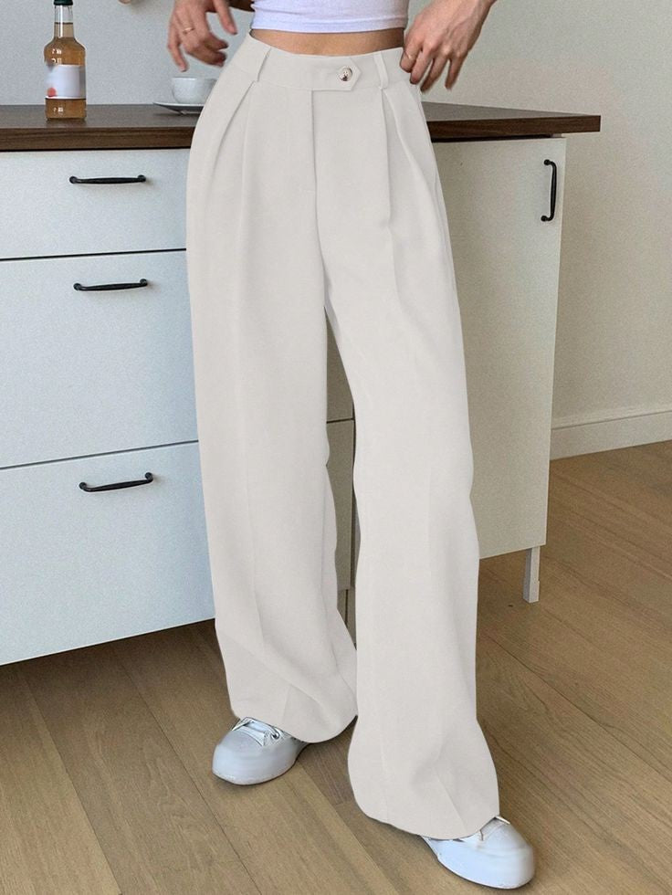 Pantalones de Traje Plisados KS04