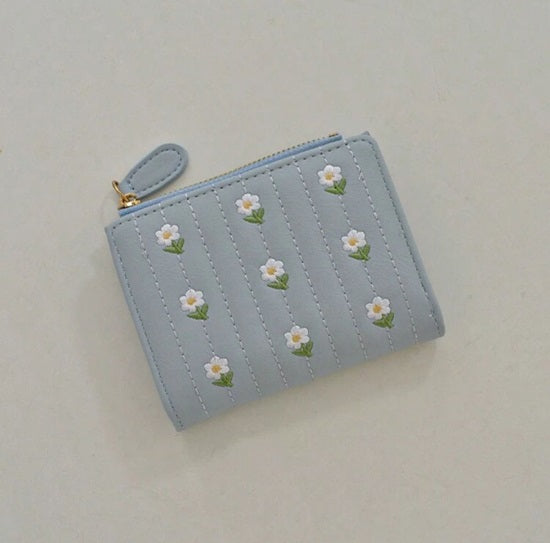 MINISEOUL BILLETERA CELESTE ESTILO COREANO M25ÑM04