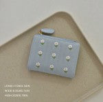 MINISEOUL BILLETERA CELESTE ESTILO COREANO M25ÑM04