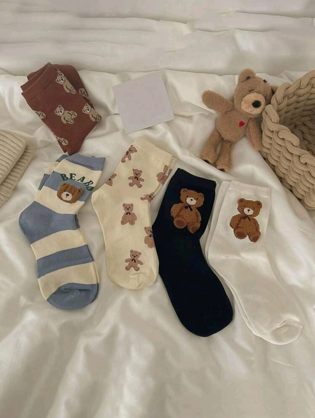 Calcetines con Diseño de Oso unitalla A25FX09
