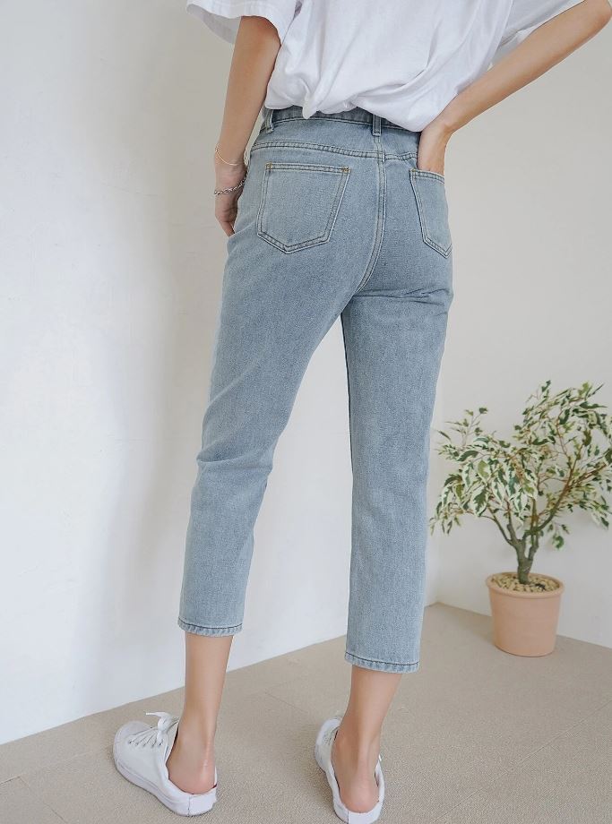 Jeans Rectos de Cintura Alta FS07