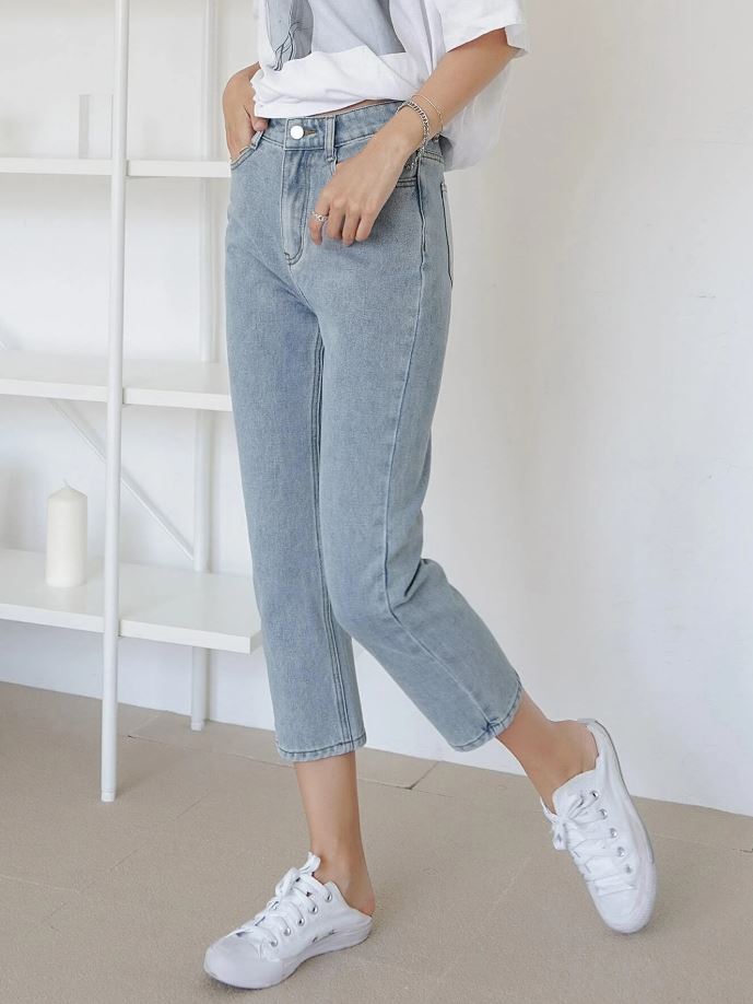 Jeans Rectos de Cintura Alta FS07