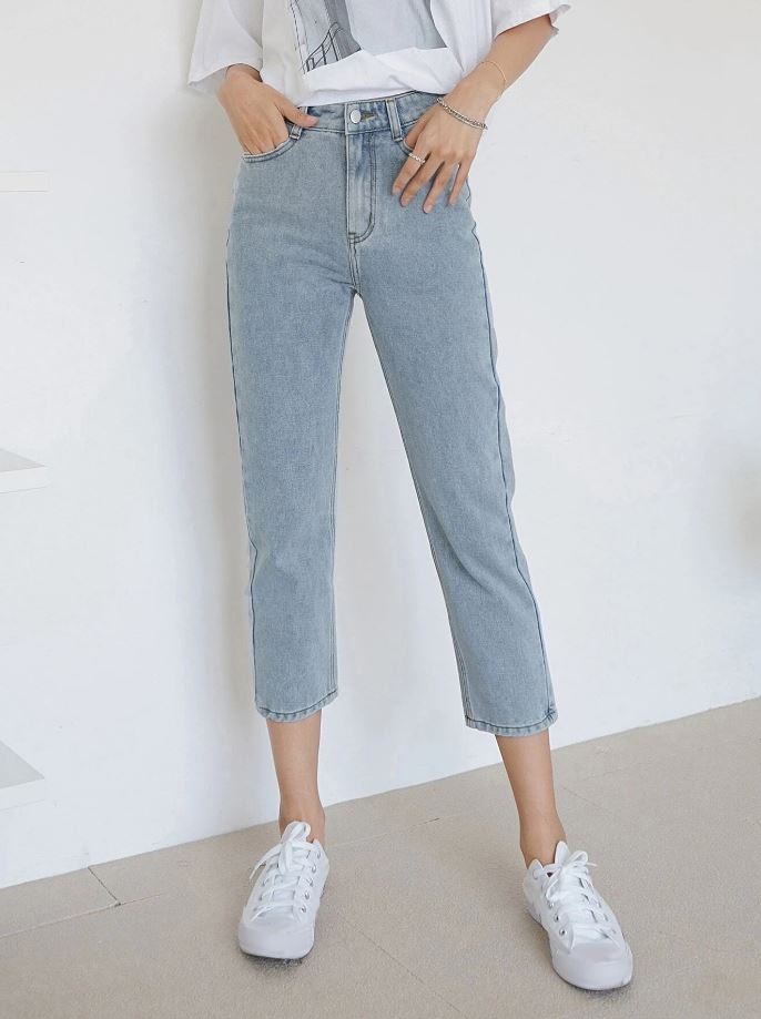 Jeans Rectos de Cintura Alta FS07