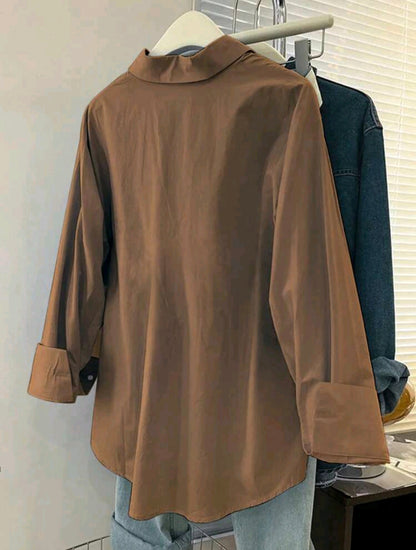 Camisa casual de mujer manga larga MA25PD06