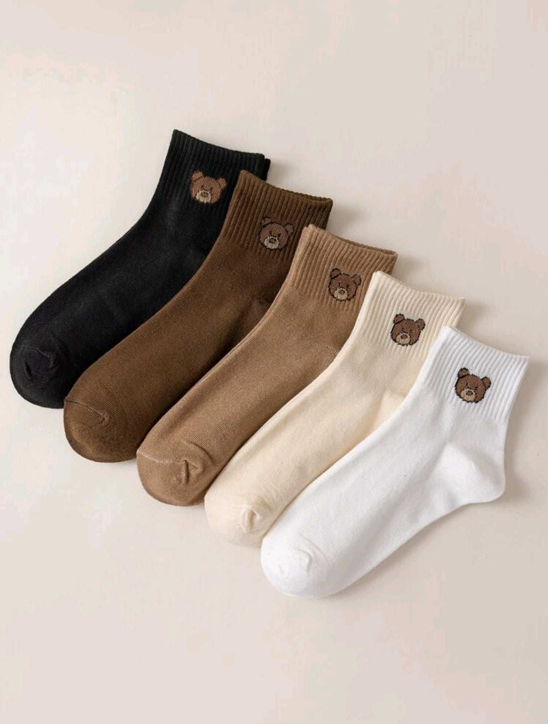 Calcetines bordado de oso J25QS08