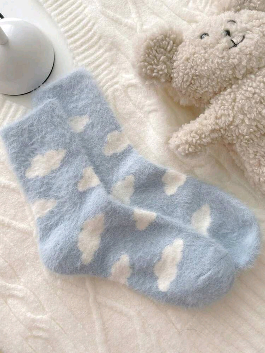 Par de calcetines terciopelo nube J25QS09