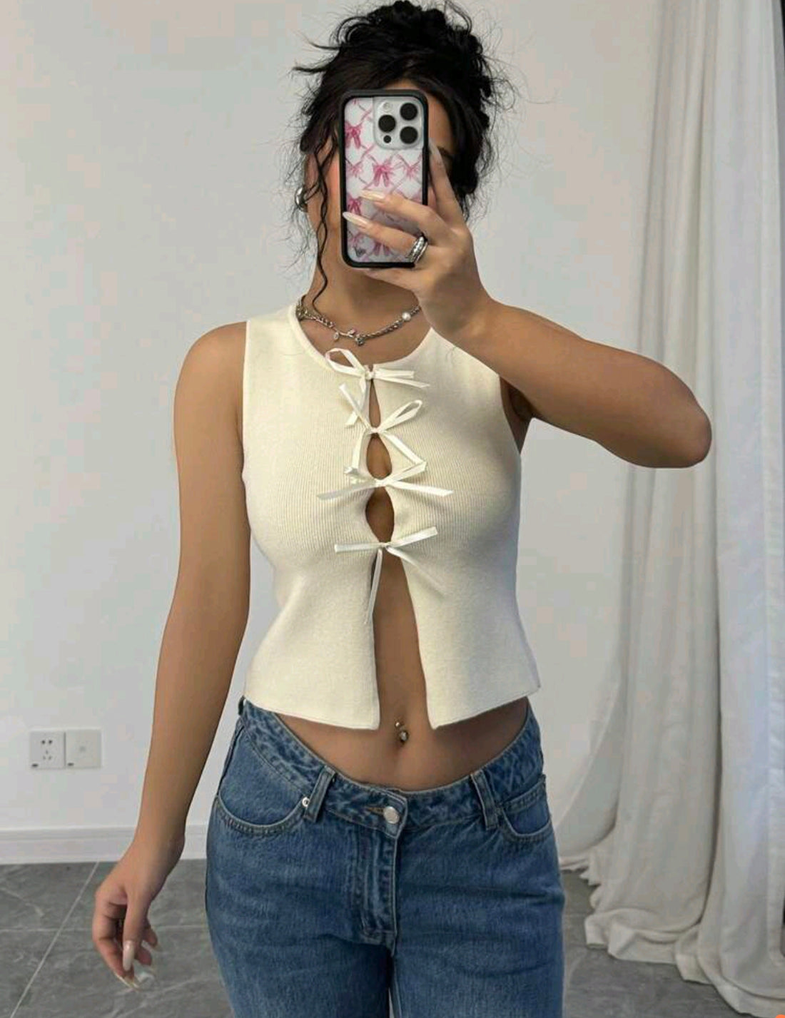 Blusa de punto casual minimalista A25PZ01