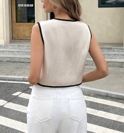 Chaleco de moda informal A25ÑY01