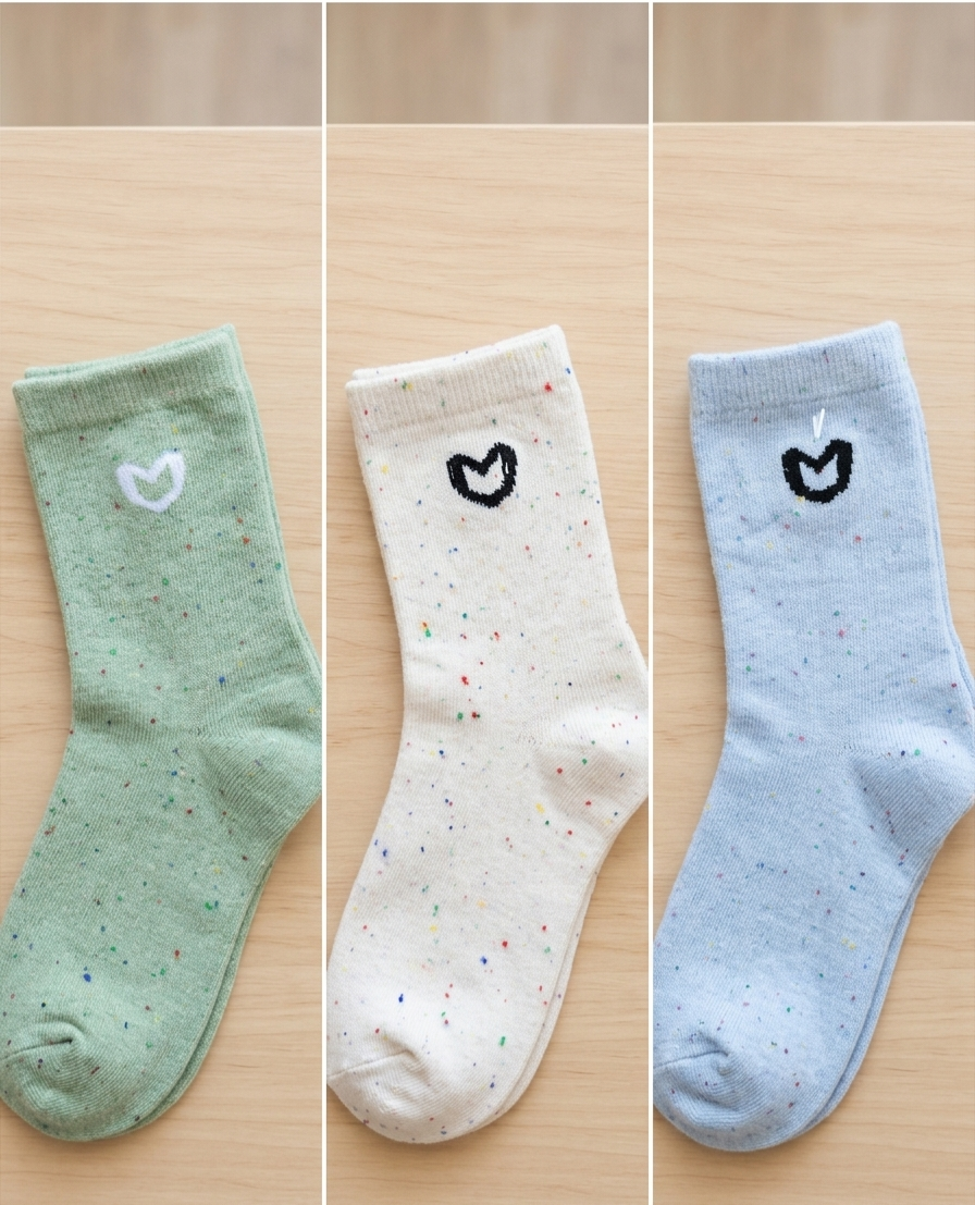 Calcetines "Corazón Confeti" M26YE010