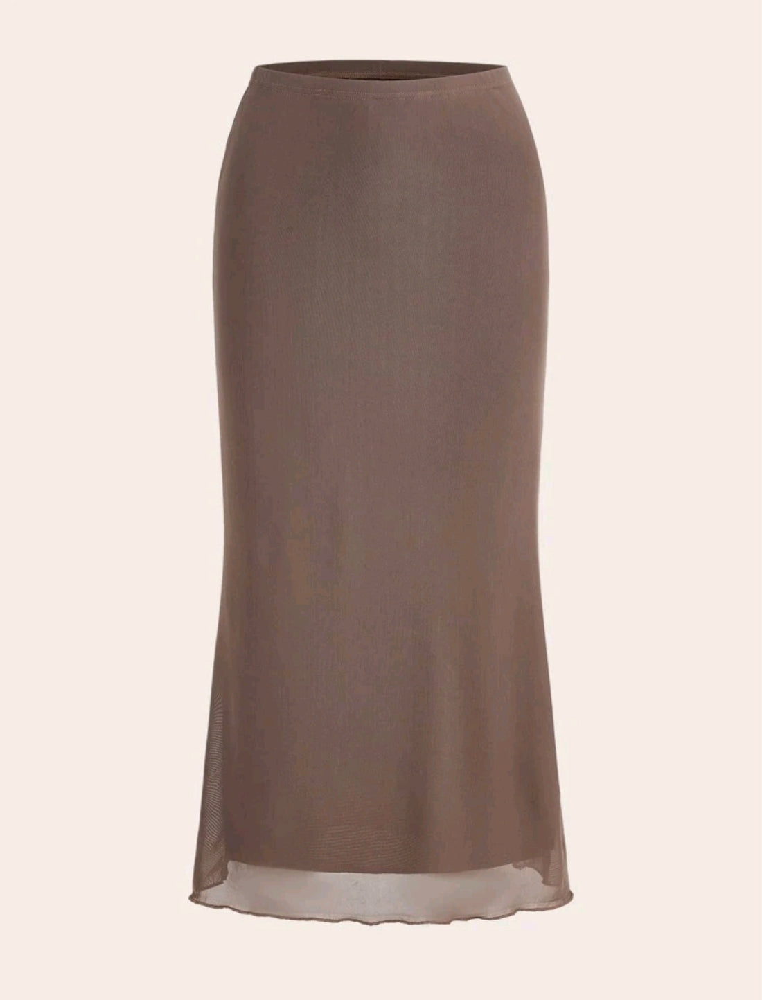 Falda unicolor con malla A25PB03
