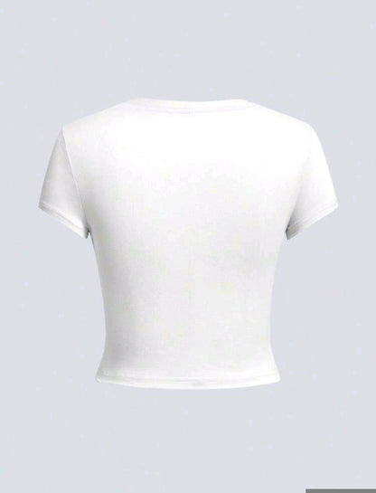 Camiseta con estampado de gato