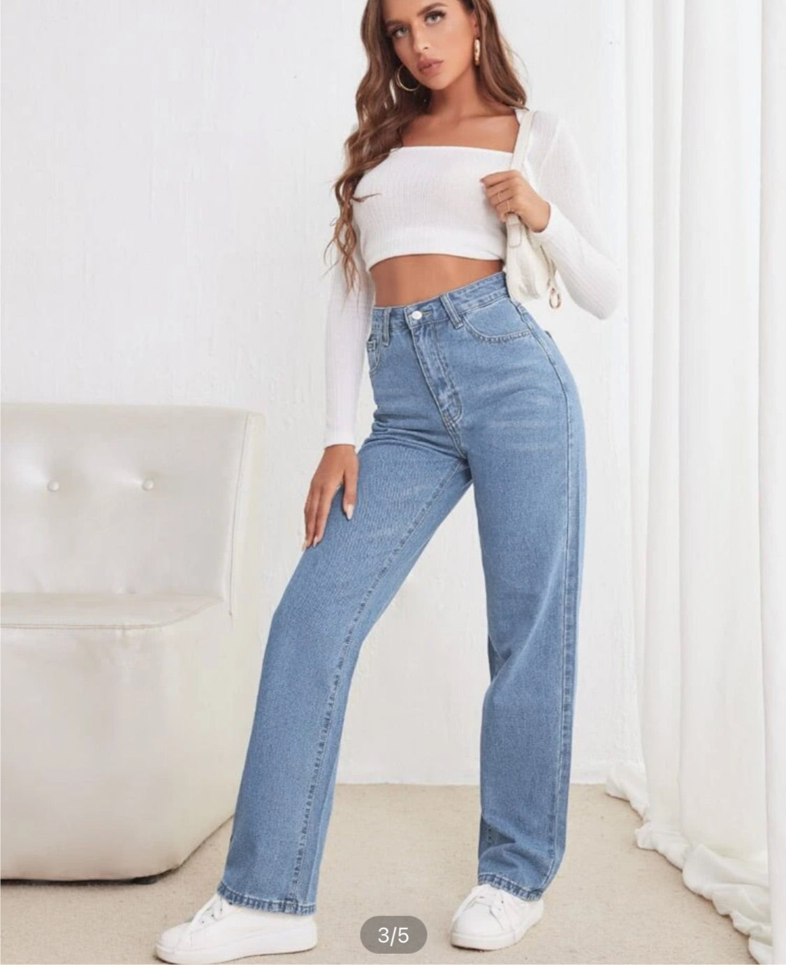 Jeans de pierna recta J25TB03